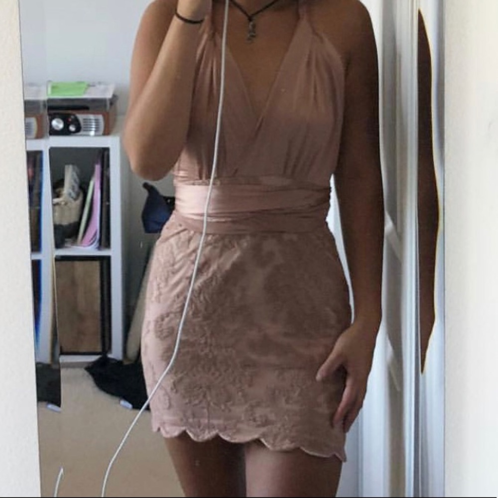 Blush Pink Multi-Wear Dress - Picture 2 of 2
